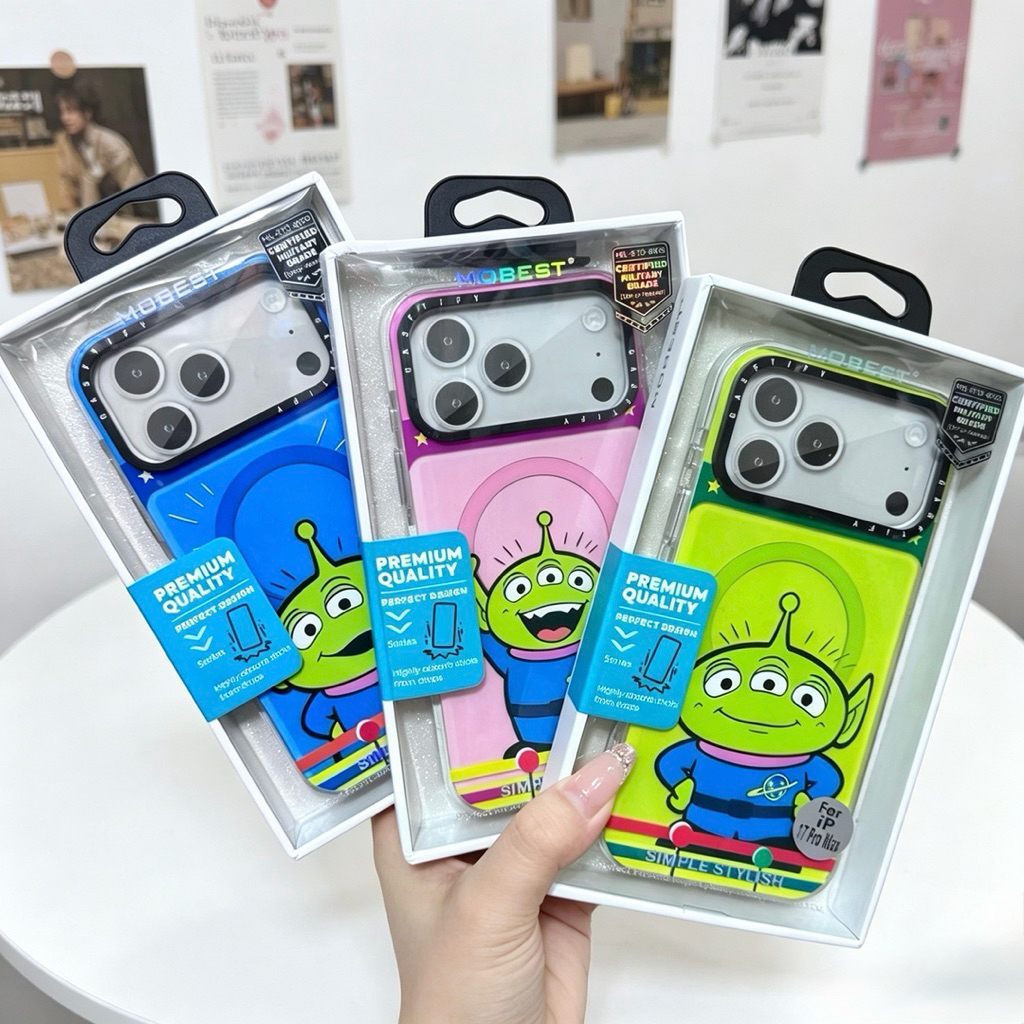 Mobest ลายการ์ตูน Toy Story Alien รองรับแม่เหล็ก ชาร์จได้ สำหรับรุ่น iPhone ไอโฟน 17 pro max IP17 16promax