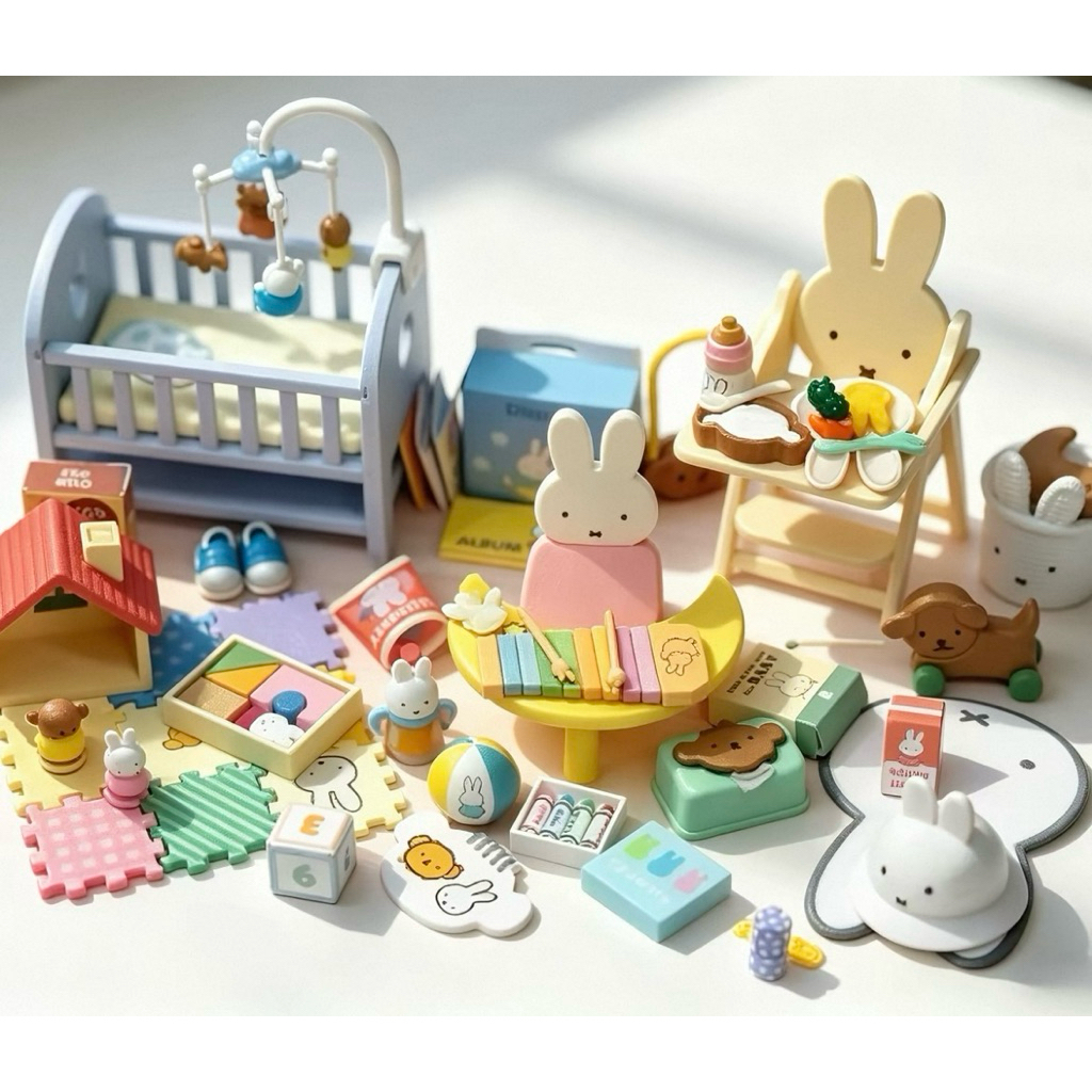 Re-ment Miffy Baby Room แยกเบอร์ 1, 3, 4, 5, 7, 8