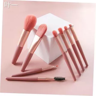 ชุดแปรงแต่งหน้า 8ชิ้น [สไตล์หลากสี] แปรงแต่งหน้า Morandi Beauty Blush Loose Powder Brush ชุดแปรงแต่งหน้าชุดเต็มของ