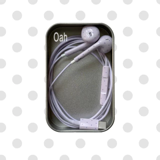 [พร้อมส่ง] Oah Type-C Polka Dot Earphones หูฟังสายลายจุด 🎧