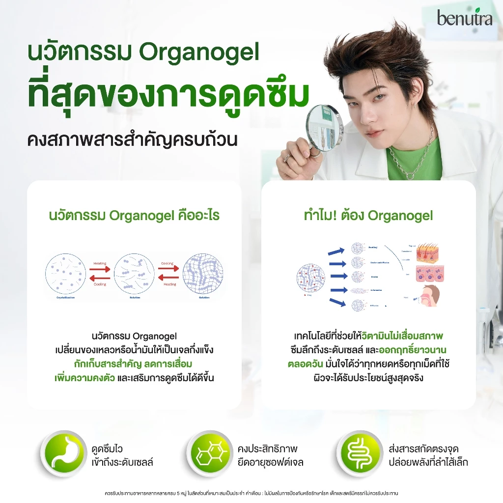 Benutra Astaxanthin CoQ10  TetraSOD® Antioxidant | ต้านอนุมูลอิสระ ชะลอวัย บำรุงหัวใจ ฟื้นฟูร่างกาย Healthy Aging thumbnail 4