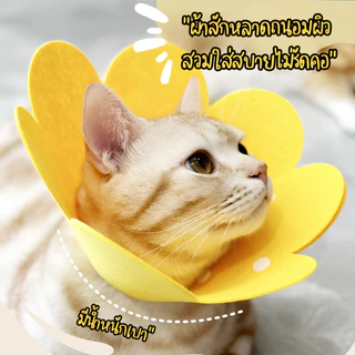 ปลอกคอกันเลีย ปลอกคอสัตว์เลี้ยง คอลล่ากันเลีย คอลล่าแมว คอลล่าสุนัข ป้องกันการเลียแผล นุ่มนิ่มใส่สบาย