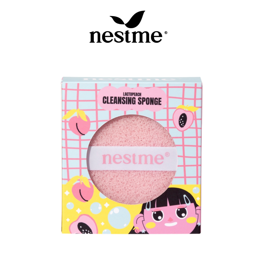 (ของแถม) NestMe LactoPeach Cleansing ฟองน้ำล้างหน้า