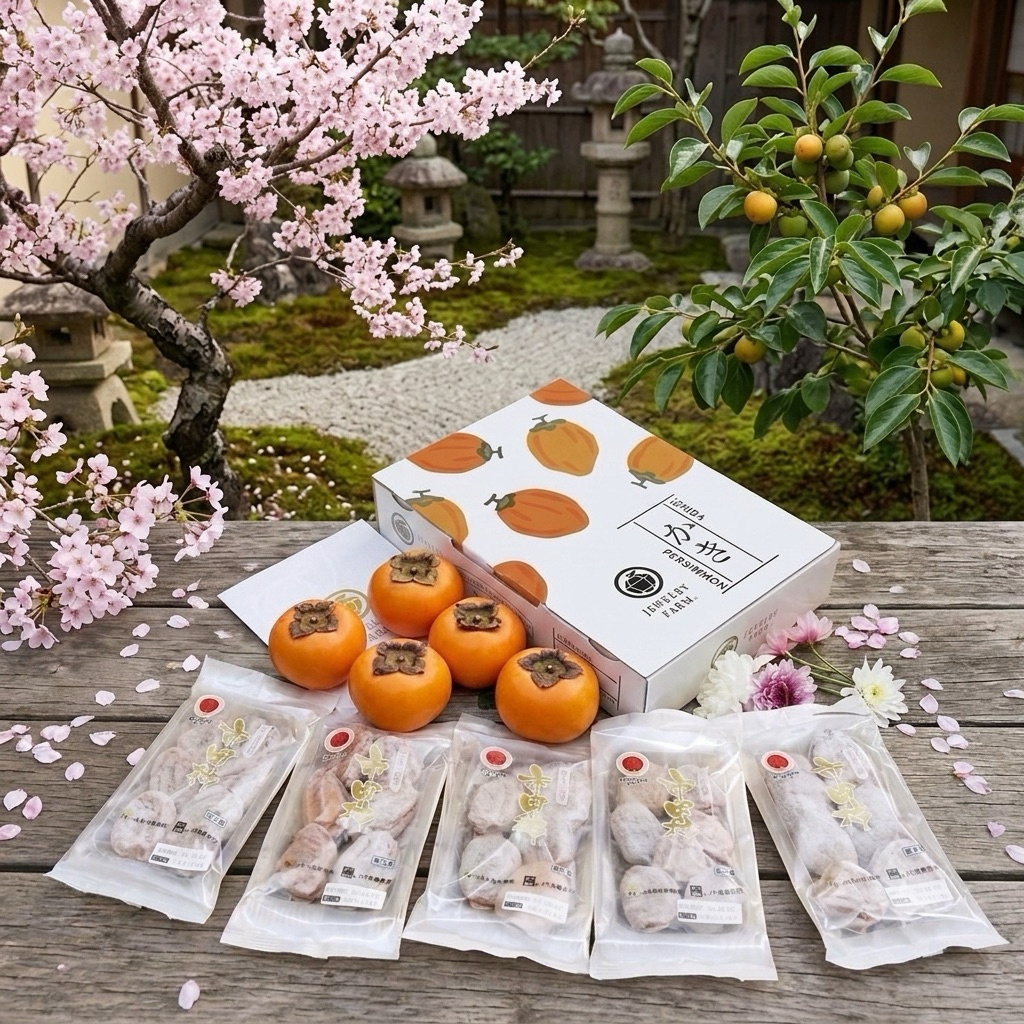 🍑🇯🇵พลับแห้งญี่ปุ่น ล็อตใหม่ เกรดพรีเมี่ยม (5 แพ็ค)  #ของแท้นำเข้าจากประเทศญี่ปุ่น (EXP 10/2026)