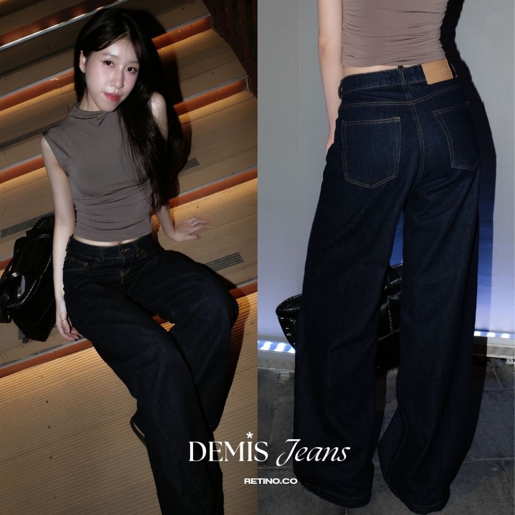 DEMIS JEANS (กางเกงยีนส์ทรงกระบอก)