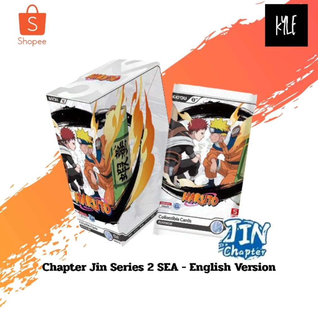 [พร้อมส่งEMS/ส่งด่วน] KAYOU Naruto Card Chapter Jin-SEA-Series 2 Eng Ver + 1Promo