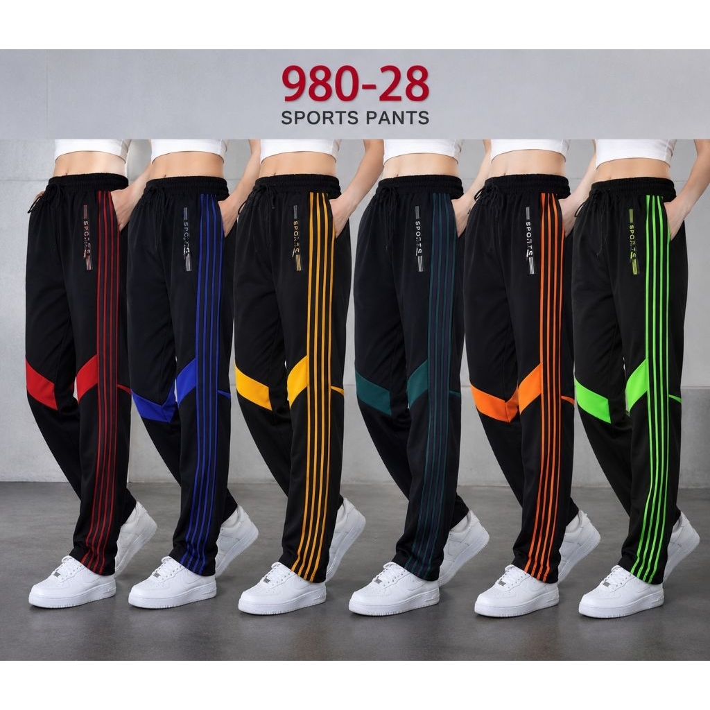 980-28 กางเกงขายาวผ้า เนื้อนิ่มลื่น