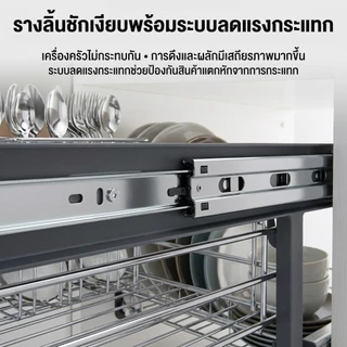 ตะแกรงเข้ามุมครัว มุมคณะรัฐมนตรี Magic Angle ดึงตะกร้ามุมอุปกรณ์สแตนเลสชั้นวางของตู้