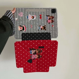 🔥พร้อมส่ง🔥เคสป้องกัน iPad แบบพับ Y Air8 Air7 Air13ที่ใส่ปากกา Mengqiqi เคส iPad ถอดออกได้ Gen11 Gen9
