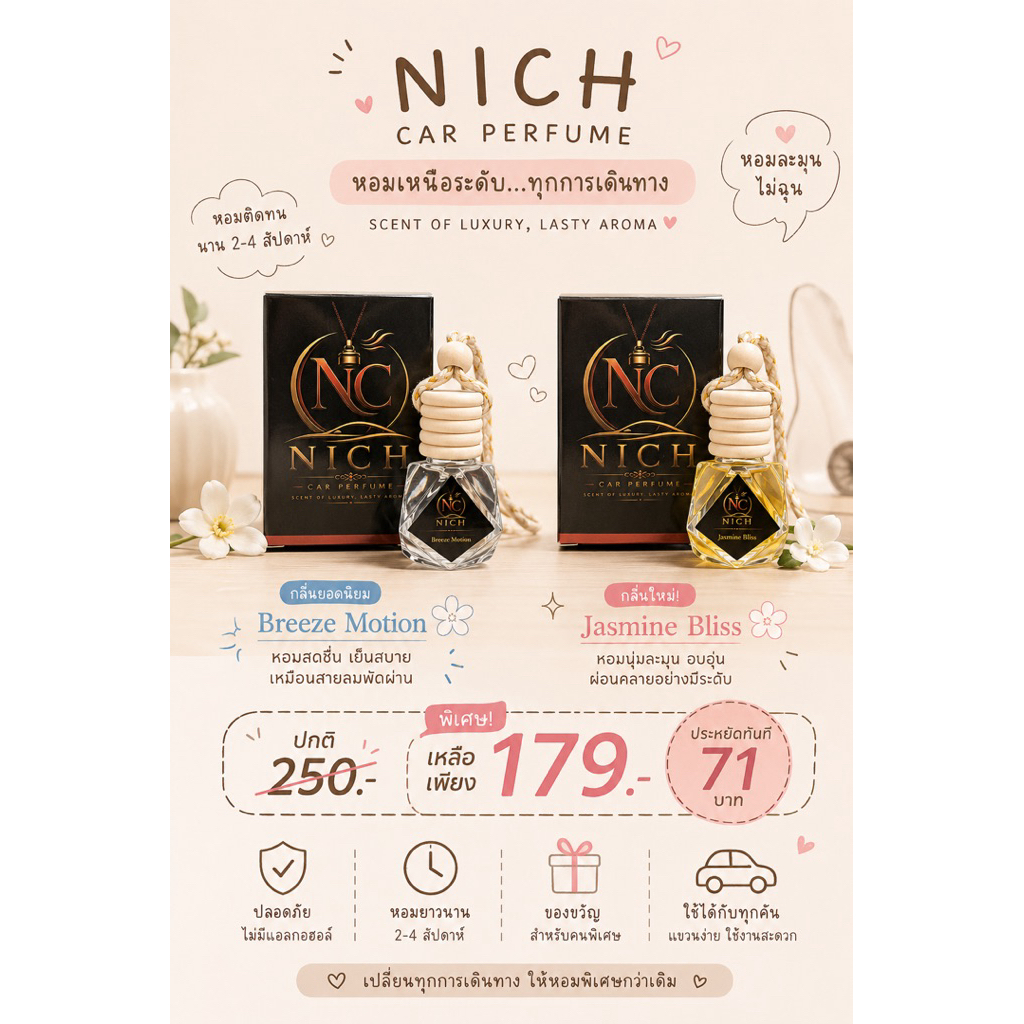 Nich  น้ำหอมในรถยนต์