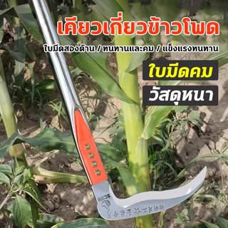 เคียว เคียวเหล็กแมงกานีส 75cm เคียวเกี่ยวหญ้า เคียวเกี่ยวข้าว มีดถางหญ้า คียวตัดกิ่งไม้ เคียวตัดกิ่งไม้ เคียวแมงกานีส