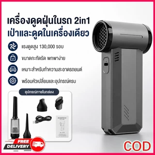 พัดลม2in1 GXZ-F72 เป่าลม+ดูดฝุ่น แรงจัด ใช้งานได้นาน พกพาสะดวก เหมาะใช้ในรถยนต์ บ้าน และสำนักงาน