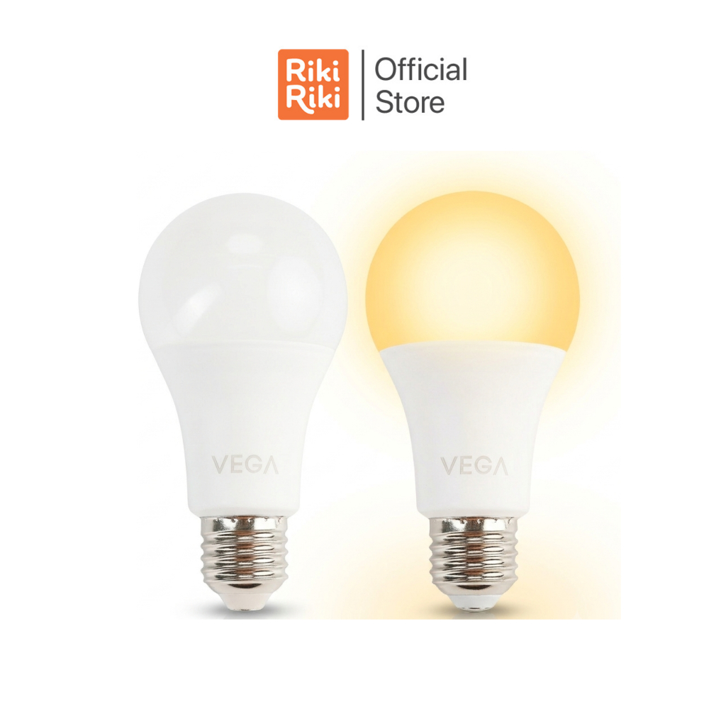 Rikiriki หลอดไฟ LED VEGA แสง Daylight/ Warmlight  ประหยัดไฟ สบายตา ใช้งานได้ยาวนาน