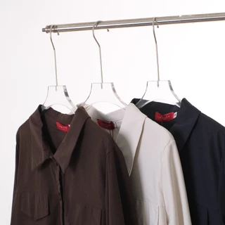 Lawyer Store I [727334] เสื้อคอปกแขนยาว แต่งกระเป๋าหลอก ส่เป็นเสื้อคลุมก็ได้ หรือใส่ตัวเดียวก็ได้ เสื้อคลุม เสื้อผู้หญิง