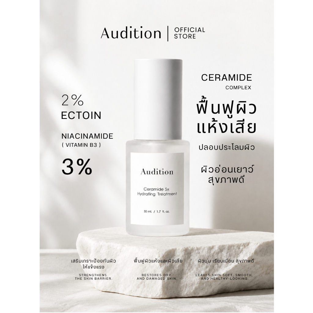 [ Glass Skin ] , [ Skin Barrier ]  ปลอบประโลมผิว , เสริมเกราะป้องกันผิว , ผิวสุขภาพดีอ่อนเยาว์  ด้วย Ceramide Complex