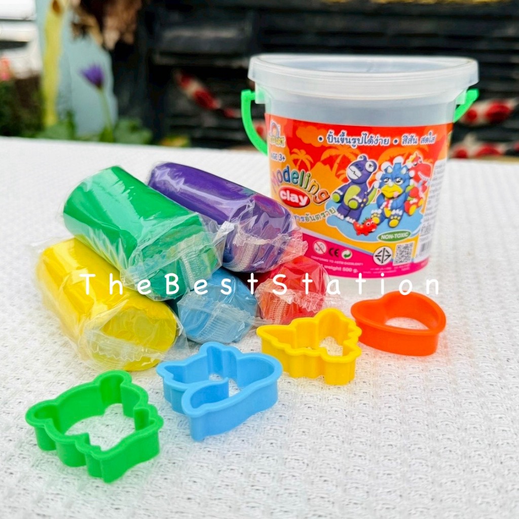 TheBestStation คิดอาร์ต ดินน้ำมัน คละสี 150gx12ก้อน ไร้สารอันตราย Kidart Modeling clay.