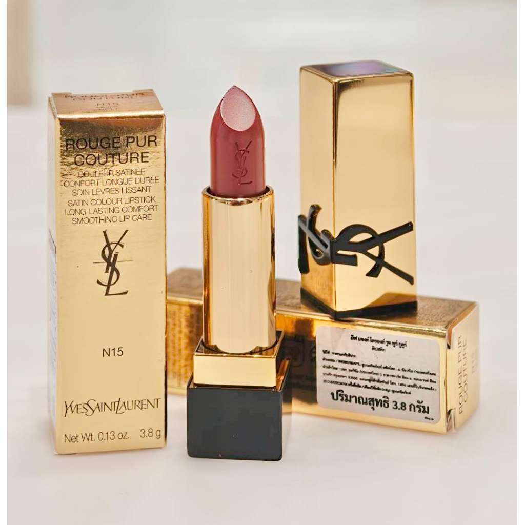 🌟 YSL Rouge Pur Couture 2023 3.8 g สี N15 ผลิตปี 2024🌟ป้ายคิง แท้💯 จาก King Power