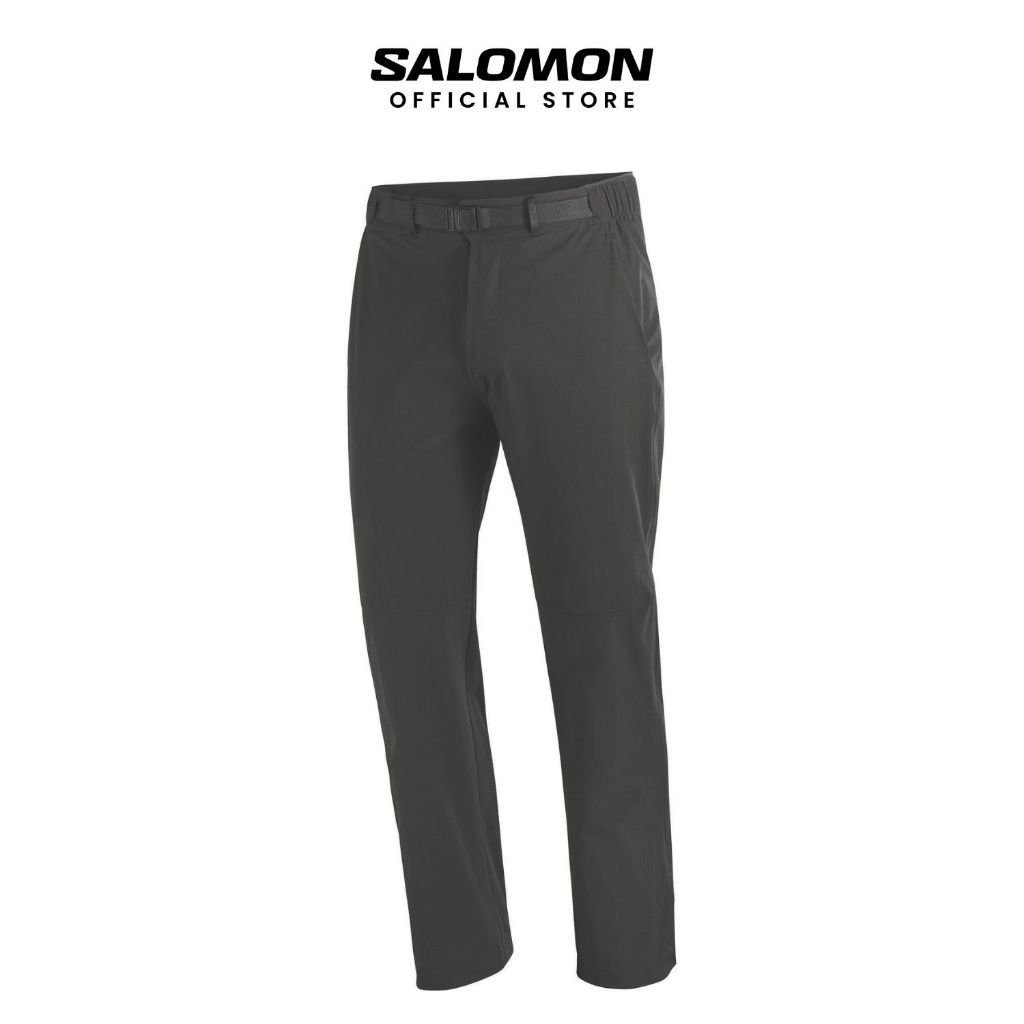 SALOMON WAYFARER Deep Black Men's Technical Outdoor Hiking Pants กางเกงเดินป่า LC2745400 Official St