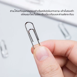 คลิปหนีบกระดาษ Paper Clips คลิปหนีบเอกสาร คละสี หลายขนาด สำหรับจัดเอกสาร สำนักงาน โรงเรียน