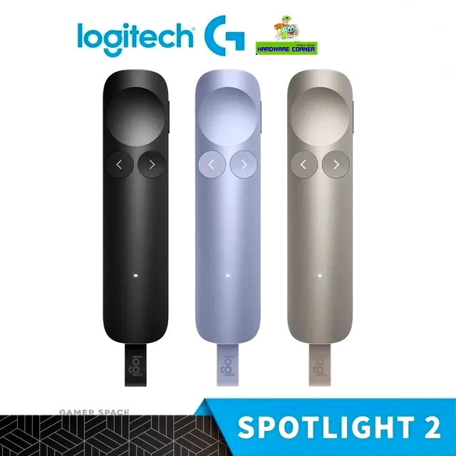 ⚡️รีโมทพรีเซนไร้สาย⚡️Logitech Spotlight 2 Presentation Remote Wireless Bluetooth, and USB-C