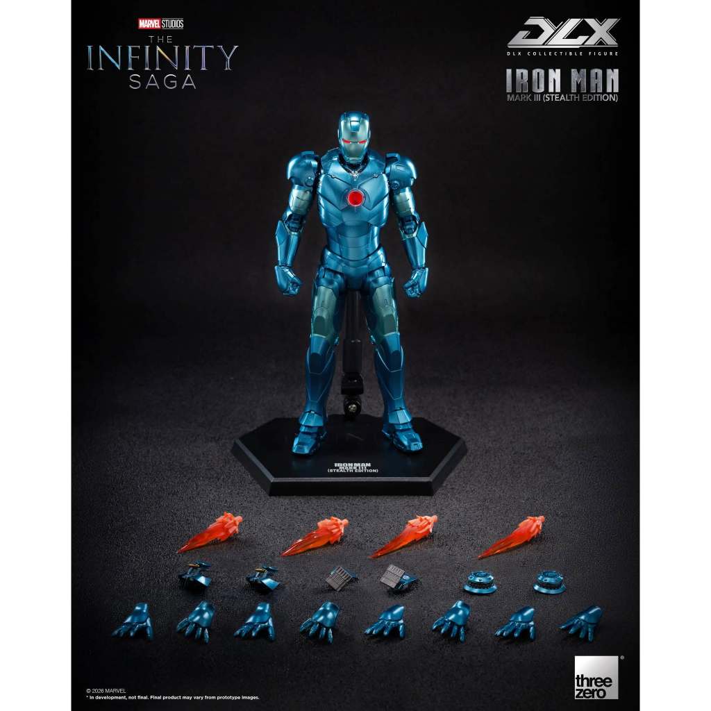 Threezero DLX Iron Man Mark 3 (Stealth Edition)