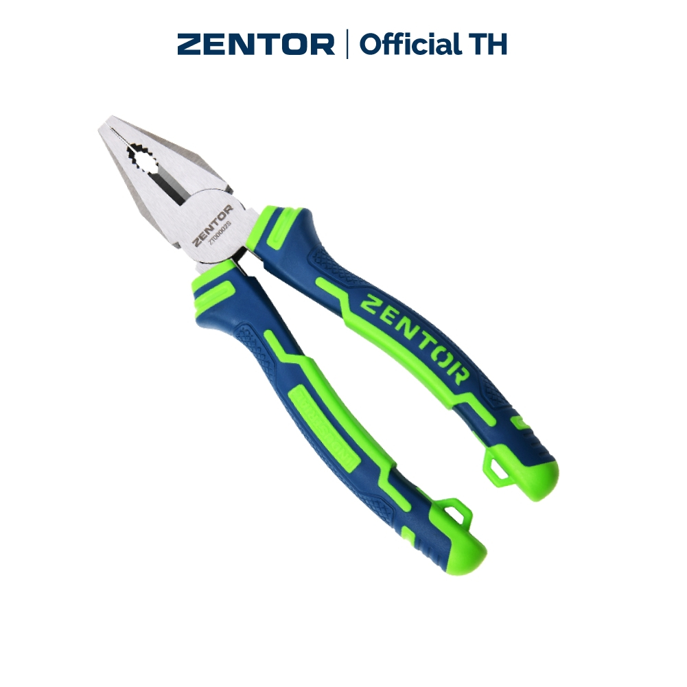 Zentor คีม คีมปากจระเข้ คีมดัด ขนาด 6 8นิ้ว ด้ามจับยาง TPR ฟันคีมแข็งแรง ตัดแม่นยำ Combination Plier