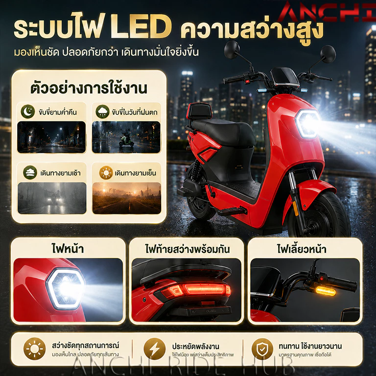 Anchi จักรยานไฟฟ้า 800W thumbnail 3