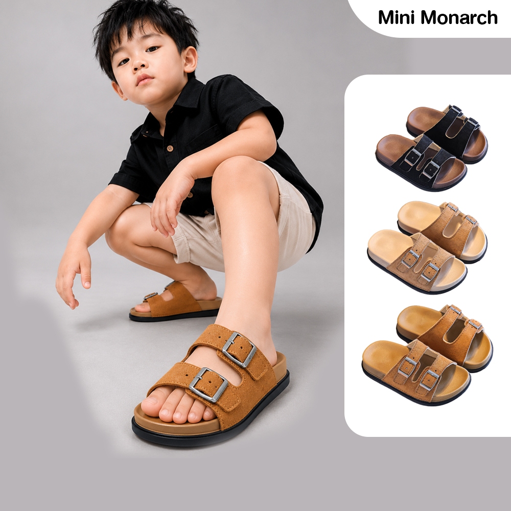 Mini Monarch รองเท้าเเตะสำหรับเด็กกันลื่นใส่สบาย ส่งจากไทยพร้อมส่ง รองเท้าแตะเด็กแฟชั่น ใส่ได้ทุกเพศ