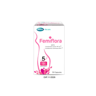 (สินค้าแถมฟรี) MEGA FEMIFLORA 5 BILLION CFU 30CAPSULE