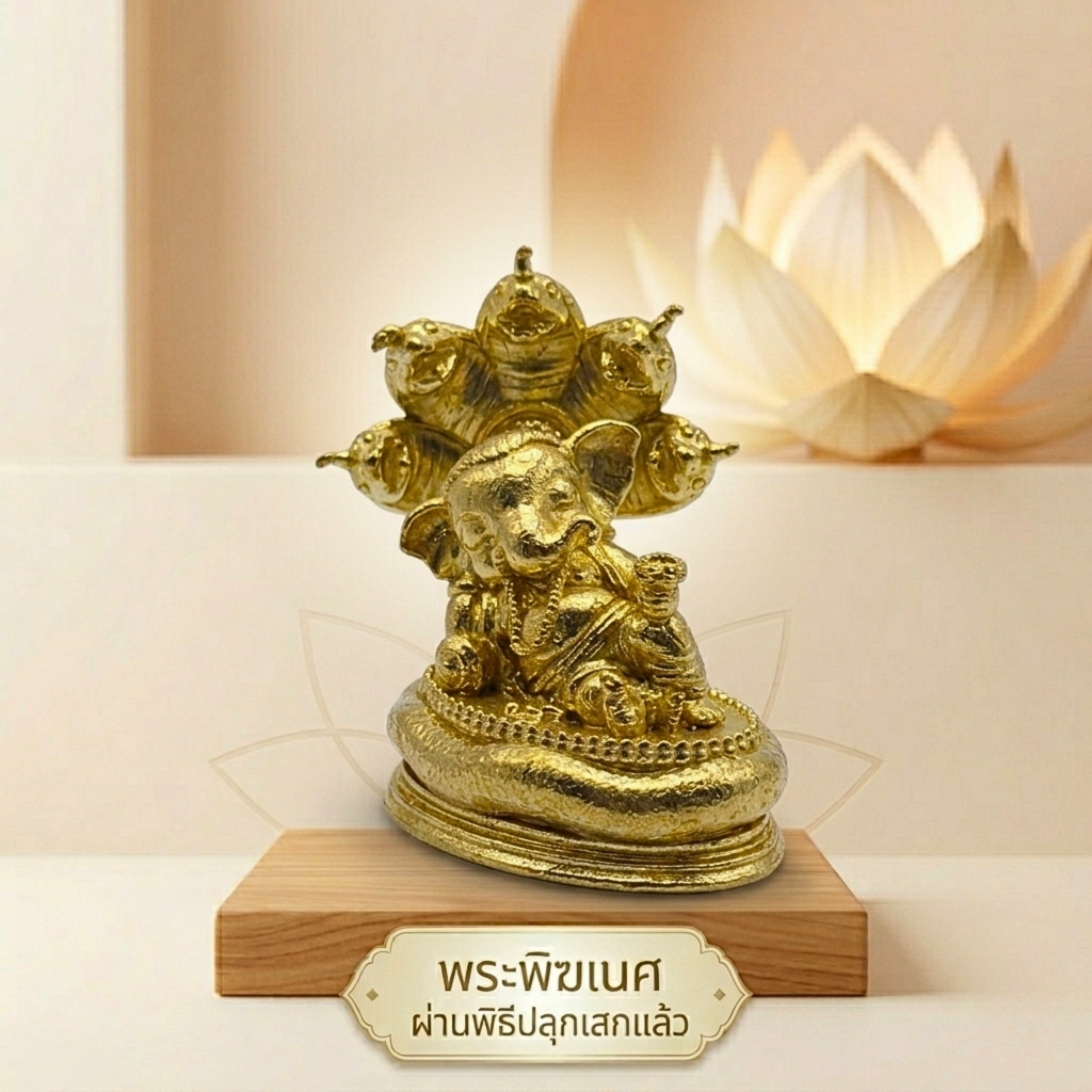 ของขวัญมงคล พระพิฆเนศทองเหลือง องค์จิ๋ว มหาเทพแห่งความสำเร็จ ตั้งหน้ารถ โต๊ะทำงาน ผ่านพิธีมงคลพร้อมบูชา GAN202gift