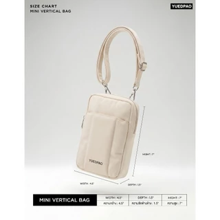 Yuedpao Mini Vertical Bag กระเป๋าสะพายข้าง ใส่มือถือได้ กระเป๋าอเนกประสงค์ ผ้าไนล่อนกันน้ำ