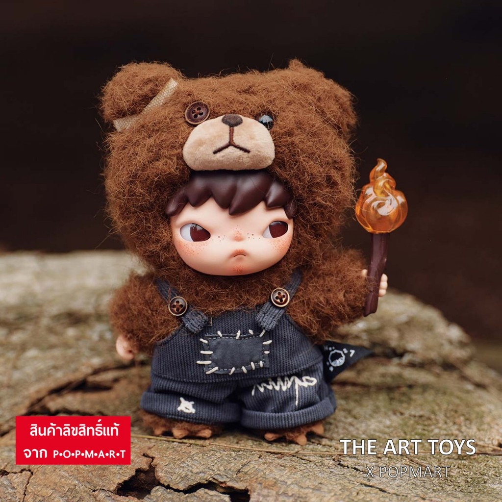 Hirono Living Wild-Fight for Joy Plush Doll 【ของแท้💯%】รับประกันสินค้าใหม่ พร้อมส่งด่วนในไทย Hirono Living Wild-Fight for