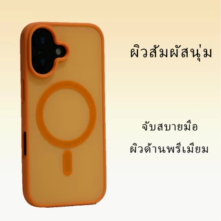 เคสผิวด้านสัมผัสนุ่ม มีแม่เหล็ก รองรับไอโฟน 17,16,15,14 Pro Max และรุ่น 16,15,14 PLUS