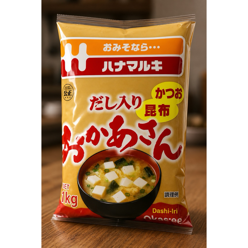 Okasan miso (w.dashi) 1 kgเต้าเจี้ยวญี่ปุ่น