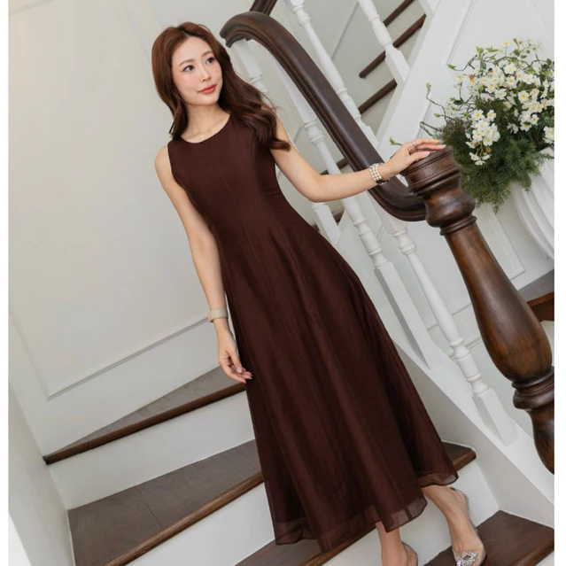 BROWN.BKK - PIANA DRESS สวยสะอาด ปราศจากเวรกกรรมมากค่า ได้ลุคแบบคลีนเกิร์ล 200%