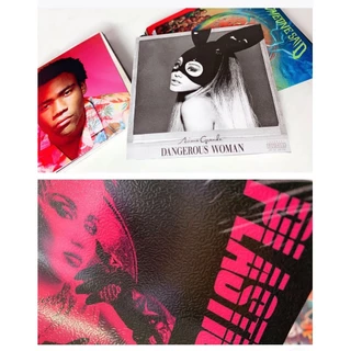 100 แผ่น/ชุดโปสเตอร์ข้ามพรมแดนร้อนขายซีดีเพลงโปสเตอร์โปสเตอร์ตกแต่งผนังสติ๊กเกอร์ (5x5 นิ้ว)