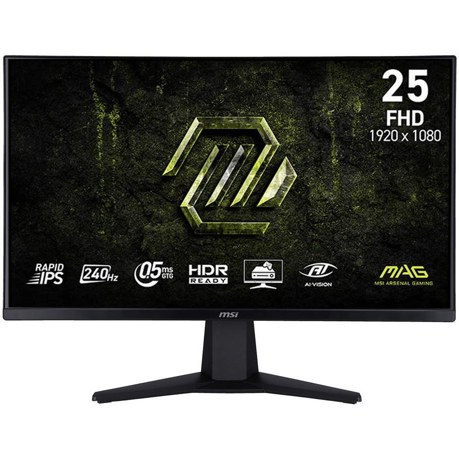 MSI MONITOR Gaming display MAG 255F X24 240HZ 200HZ 180HZ 1ms 24.5" 23.6"