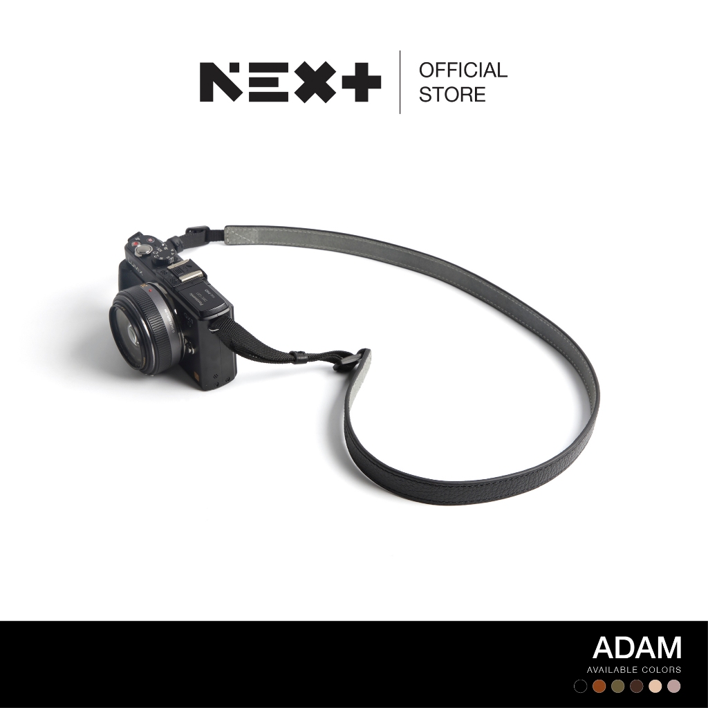 สายคล้องกล้องแบบหนังปลายไนลอน นุ่มไม่บาดคอ ปรับความยาวได้ Next Photographic รุ่น ADAM