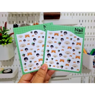 สติ๊กเกอร์ติดเล็บ แบบตามสั่ง ไซท์จิ๋ว(ใช้รูป3-5รูป ส่งรูปมาทำได้เลย)ดวงเล็กมากคละไซท์ 0.5-1 cm.กันน้ำ100% (ออกแบบฟรี)