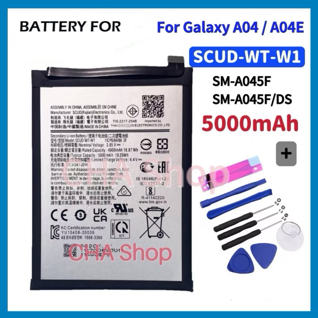 แบตเตอรี่ For Samsung Galaxy A04 / A04E SM-A045F SM-A045F/DS Battery SCUD-WT-W1 แบต for Samsung Gala