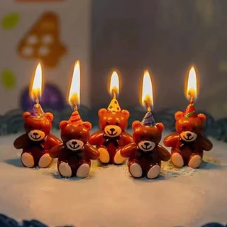 เทียนวันเกิด รวมเทียนวันเกิดรูปหมี หลายแบบพร้อมส่ง