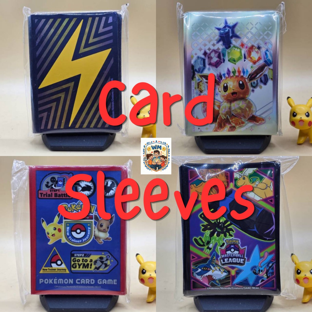 [ลิขสิทธิ์แท้ 100%] ซองใส่การ์ดโปเกมอน ลายออฟฟิเชียล Pokémon Deck Sleeves / Shield (บรรจุ 64 ใบ) สภาพใหม่มือ 1 ในซีล | P