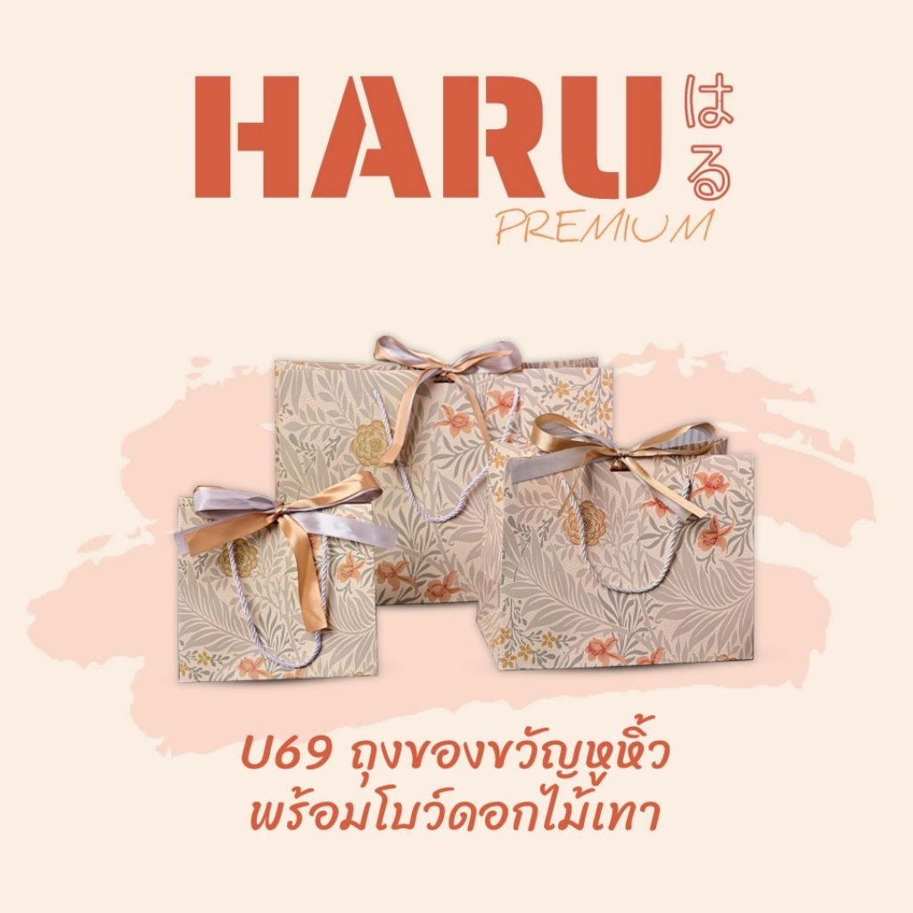 U69 ถุงของขวัญ พร้อมโบว์