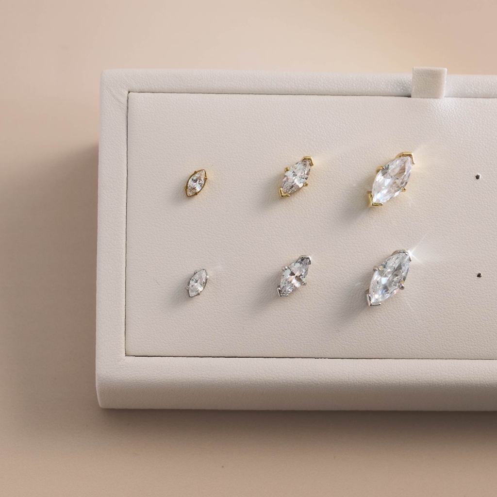 Valichain - Petite Gem Marquise Ear Stud