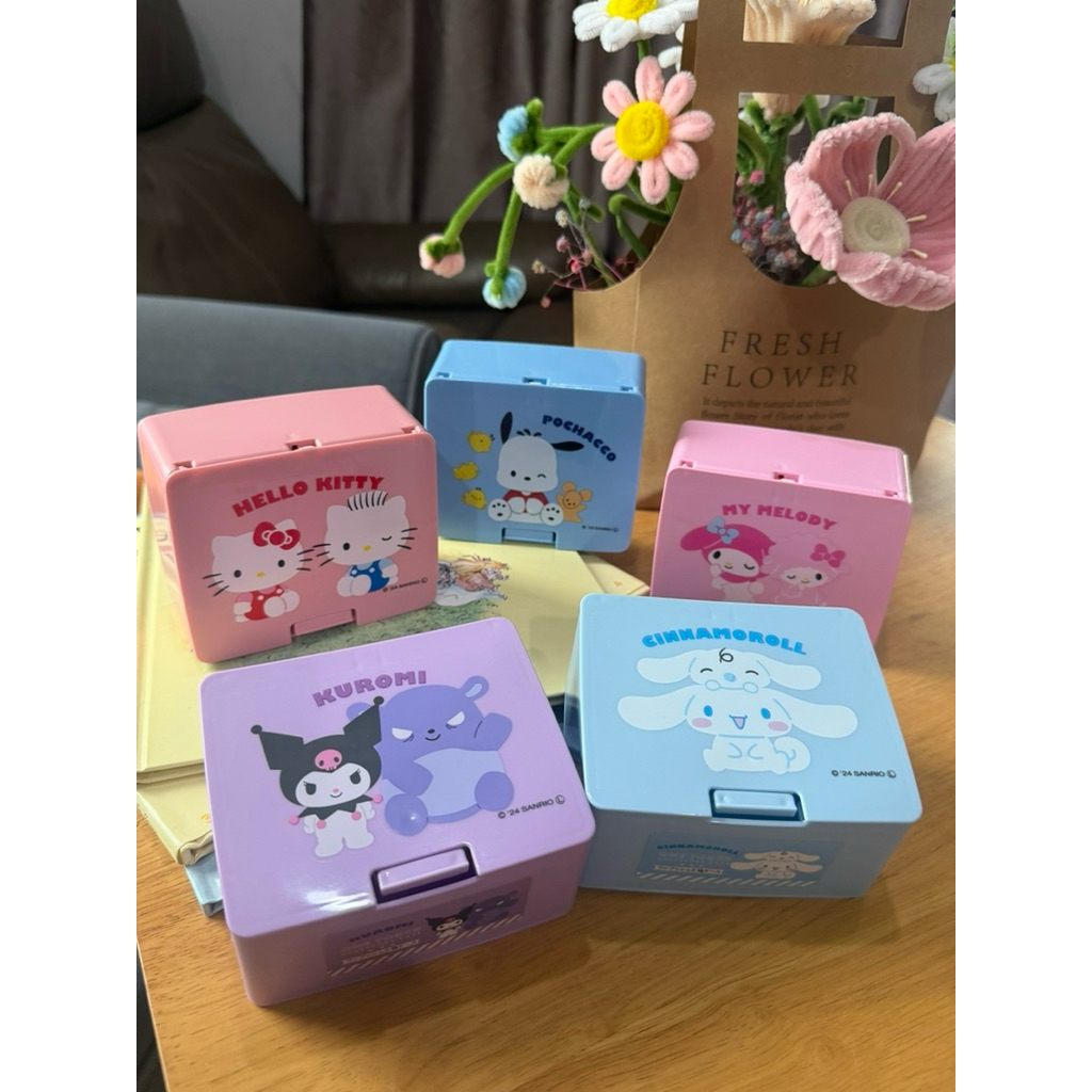 Sanrio Box 📦  กล่องเก็บของ My-Melody / Kuromi / Kitty สไตล์การ์ตูนน่ารัก
