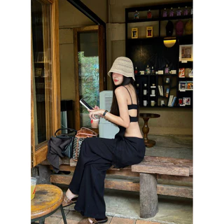 OVERLAY PANTS ⌛️ กางเกงแต่งผ้าคาด Unigam