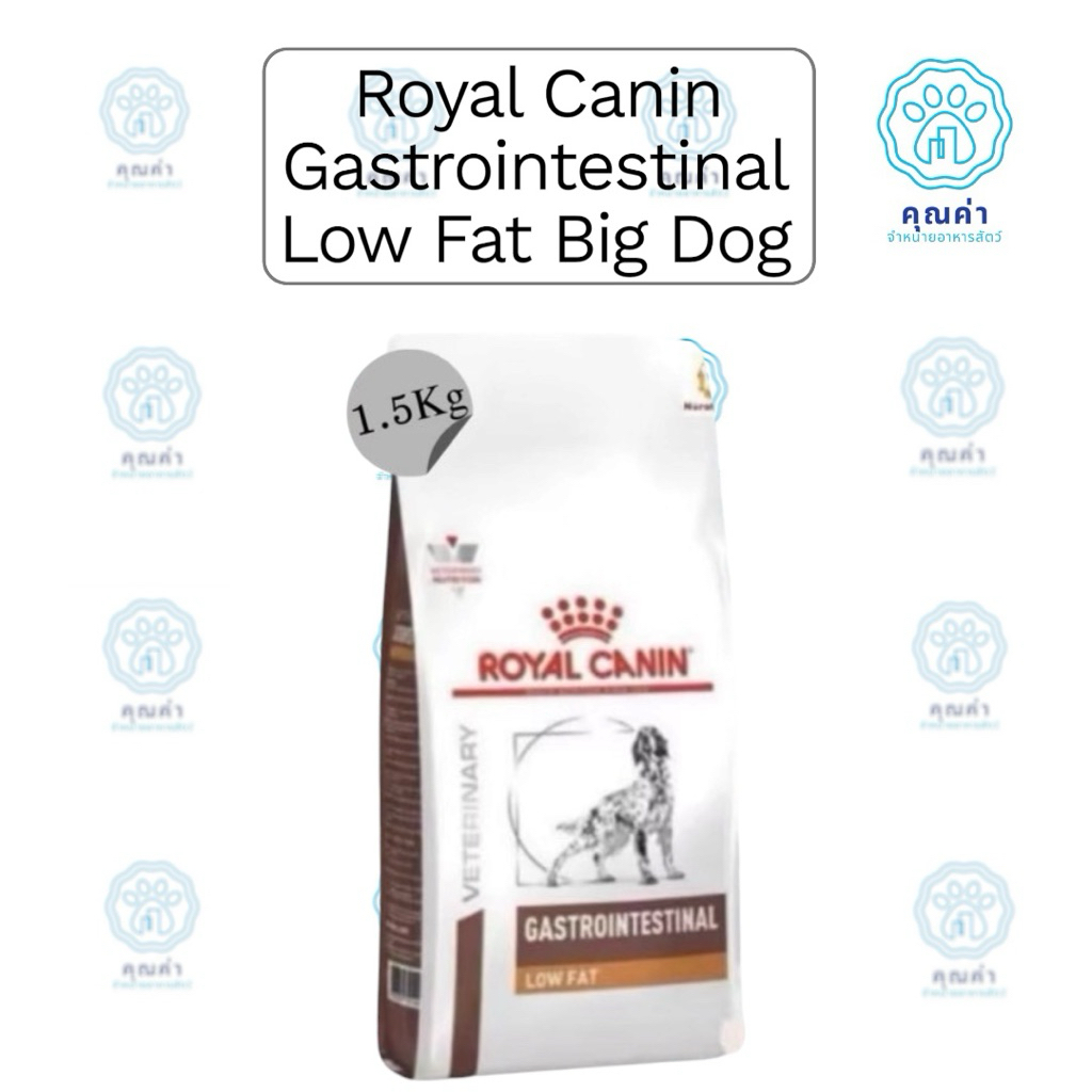 Royal Canin (GASTROINTESTINAL LOW FAT BIG DOG)(1.5kg) อาหารสุนัข สำหรับสุนัขที่ป่วยด้วยโรคทางเดินอาหาร ชนิดเม็ด