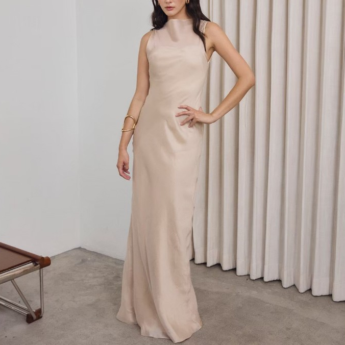 MISS MODERN - Sheer Cover Dress เดรสยาว ผ้าโปร่ง เหมาะสำหรับใส่เลเยอร์ ชุดไปเที่ยว เดรสออกงาน ชุดไปงานแต่ง