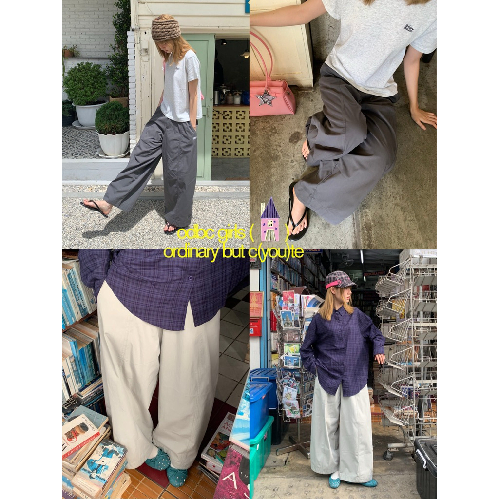 7.7 odbc Morning latte pant กางเกงขายาว ผ้าใส่สบาย ☕️🌞