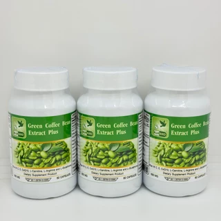 สารสกัดจากเมล็ดกาแฟไม่คั่ว พลัส Green Coffee Bean Extract Plus ตรา บลูเบิร์ด ขนาด 600 มก. 60 เม็ด